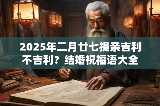 2025年二月廿七提亲吉利不吉利？结婚祝福语大全