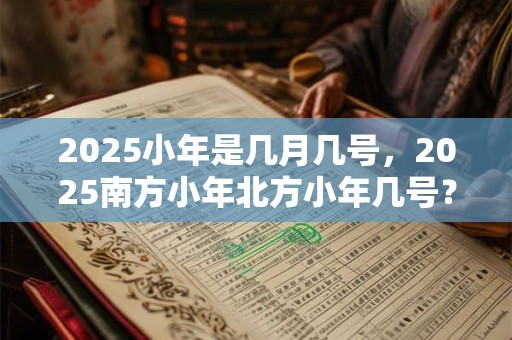 2025小年是几月几号，2025南方小年北方小年几号？