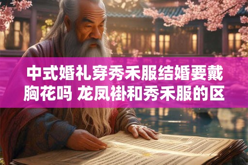 中式婚礼穿秀禾服结婚要戴胸花吗 龙凤褂和秀禾服的区别