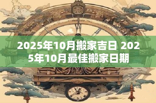 2025年10月搬家吉日 2025年10月最佳搬家日期