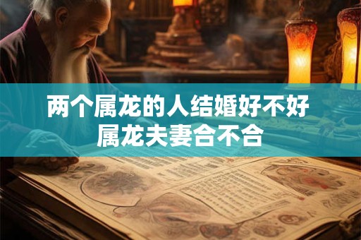 两个属龙的人结婚好不好 属龙夫妻合不合