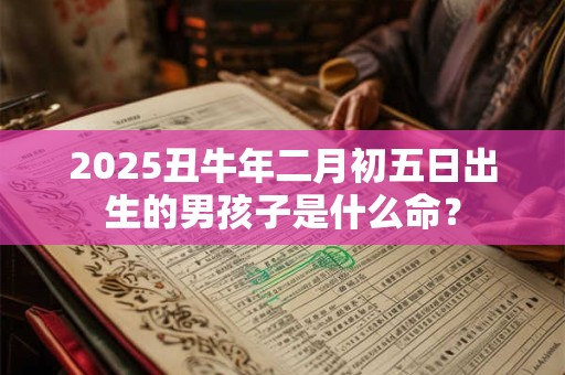 2025丑牛年二月初五日出生的男孩子是什么命？