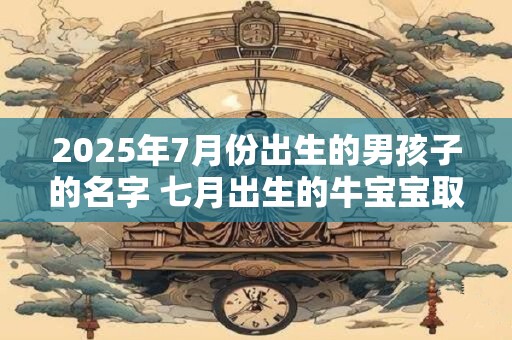 2025年7月份出生的男孩子的名字 七月出生的牛宝宝取名方法