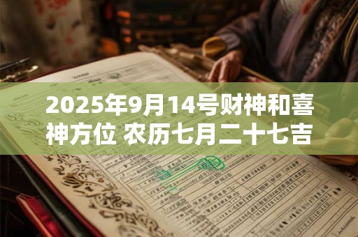 2025年9月14号财神和喜神方位 农历七月二十七吉时查询