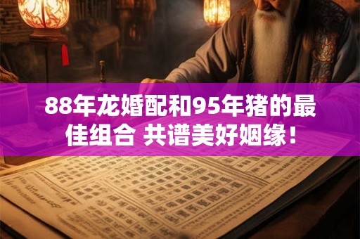 88年龙婚配和95年猪的最佳组合 共谱美好姻缘！
