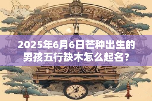 2025年6月6日芒种出生的男孩五行缺木怎么起名？