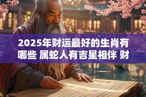 2025年财运最好的生肖有哪些 属蛇人有吉星相伴 财运较好 2025年财运最好的生肖有哪些 属蛇人有吉星相伴 财运较好