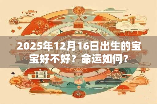 2025年12月16日出生的宝宝好不好？命运如何？