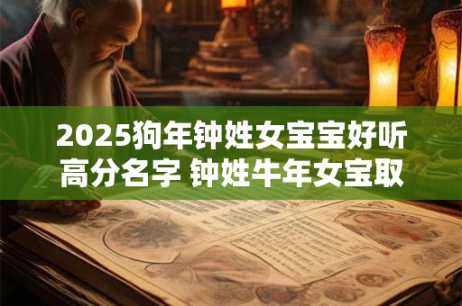 2025狗年钟姓女宝宝好听高分名字 钟姓牛年女宝取名大全