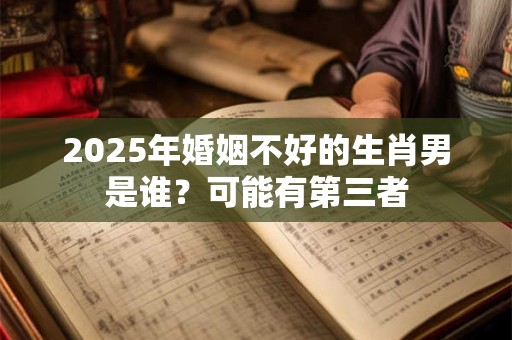 2025年婚姻不好的生肖男是谁？可能有第三者