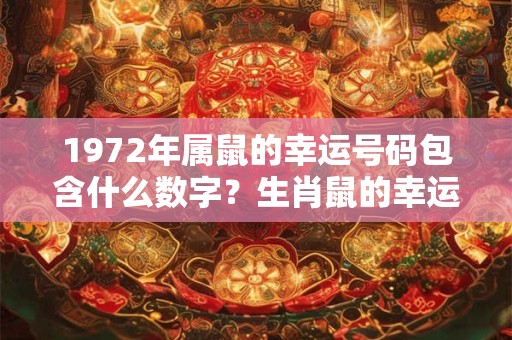1972年属鼠的幸运号码包含什么数字？生肖鼠的幸运数字是几