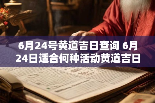 6月24号黄道吉日查询 6月24日适合何种活动黄道吉日查询