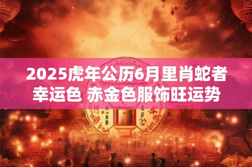 2025虎年公历6月里肖蛇者幸运色 赤金色服饰旺运势