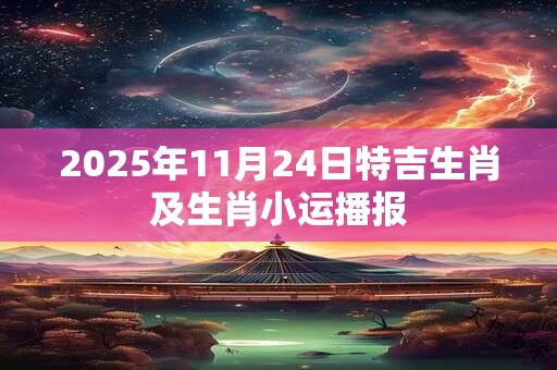 2025年11月24日特吉生肖及生肖小运播报