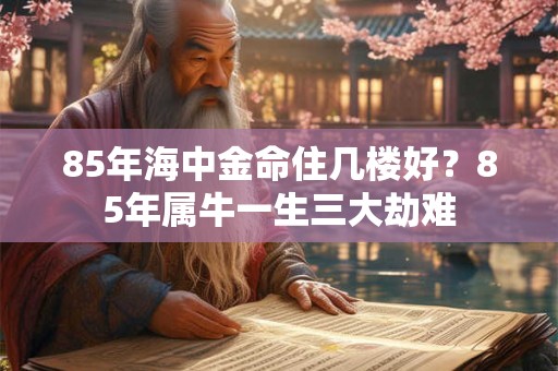 85年海中金命住几楼好？85年属牛一生三大劫难