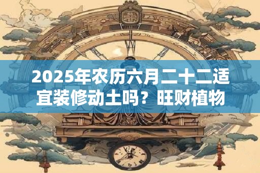 2025年农历六月二十二适宜装修动土吗？旺财植物