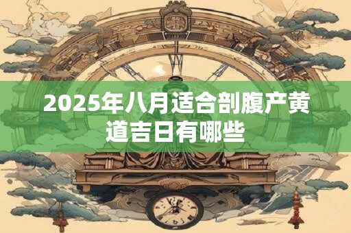 2025年八月适合剖腹产黄道吉日有哪些 2025年八月适合剖腹产黄道吉日有哪些
