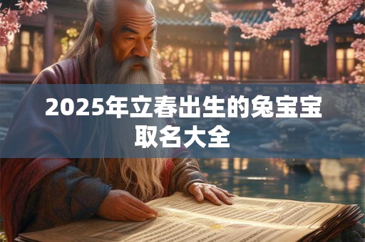2025年立春出生的兔宝宝取名大全