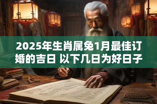 2025年生肖属兔1月最佳订婚的吉日 以下几日为好日子