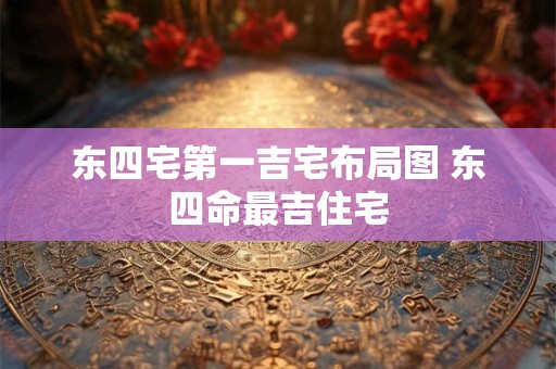 东四宅第一吉宅布局图 东四命最吉住宅