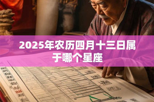 2026年农历四月十三日属于哪个星座