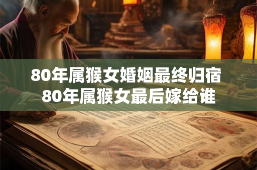 80年属猴女婚姻最终归宿 80年属猴女最后嫁给谁