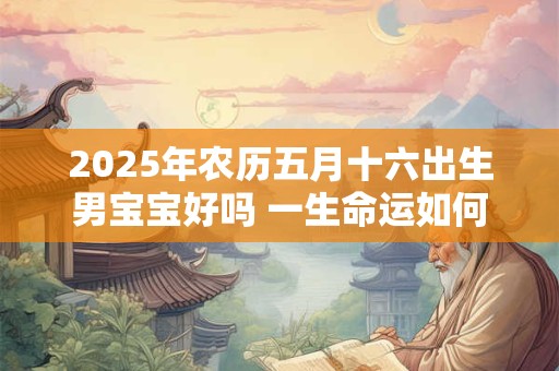 2025年农历五月十六出生男宝宝好吗 一生命运如何