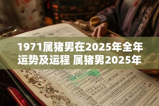 1971属猪男在2025年全年运势及运程 属猪男2025年全年运势如何