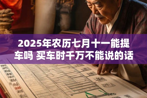 2025年农历七月十一能提车吗 买车时千万不能说的话