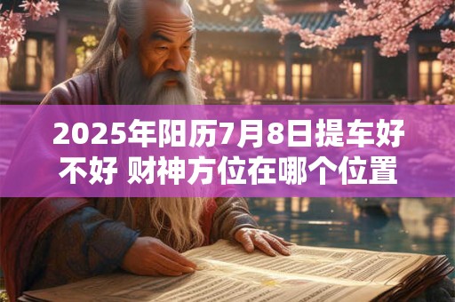2025年阳历7月8日提车好不好 财神方位在哪个位置 2025年阳历7月8日提车好不好 财神方位在哪个位置