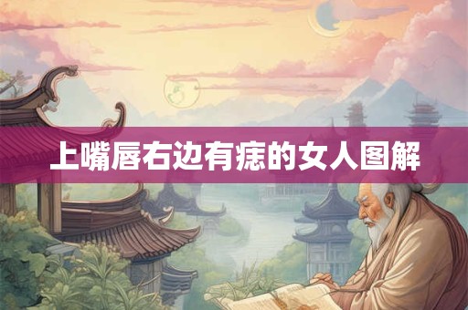 上嘴唇右边有痣的女人图解