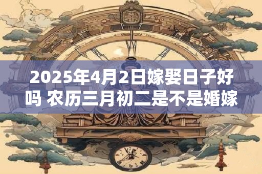2025年4月2日嫁娶日子好吗 农历三月初二是不是婚嫁吉日