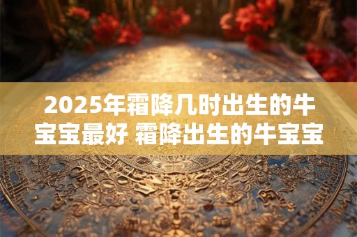 2025年霜降几时出生的牛宝宝最好 霜降出生的牛宝宝好不好