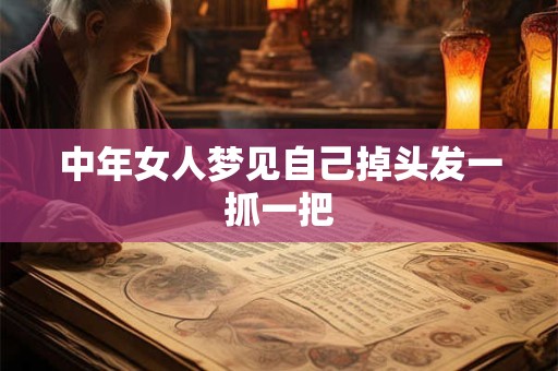 中年女人梦见自己掉头发一抓一把