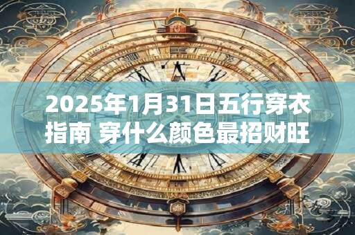 2025年1月31日五行穿衣指南 穿什么颜色最招财旺运