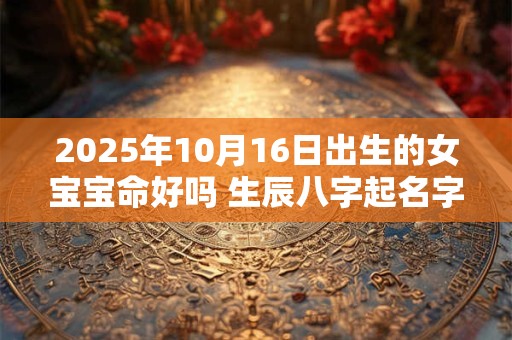 2025年10月16日出生的女宝宝命好吗 生辰八字起名字 2025年10月16日出生的女宝宝命好吗 生辰八字起名字