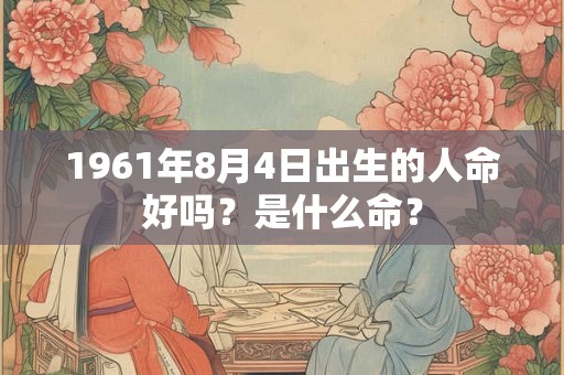 1961年8月4日出生的人命好吗？是什么命？