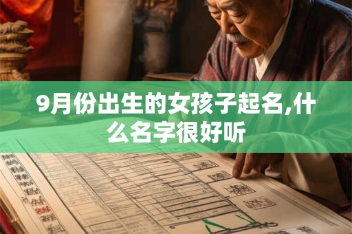 9月份出生的女孩子起名,什么名字很好听