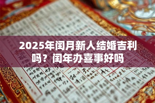 2025年闰月新人结婚吉利吗？闰年办喜事好吗