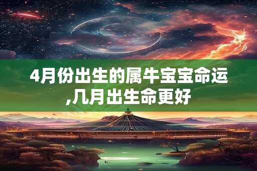 4月份出生的属牛宝宝命运,几月出生命更好