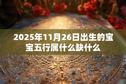 2025年11月26日出生的宝宝五行属什么缺什么