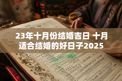 23年十月份结婚吉日 十月适合结婚的好日子2026 23年十月份结婚吉日 十月适合结婚的好日子2026