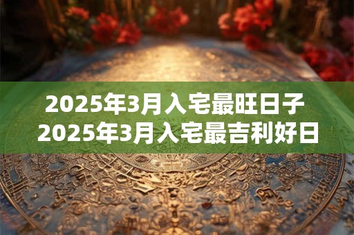 2025年3月入宅最旺日子 2025年3月入宅最吉利好日子 2025年3月入宅最旺日子 2025年3月入宅最吉利好日子