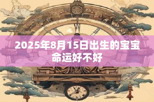 2025年8月15日出生的宝宝命运好不好