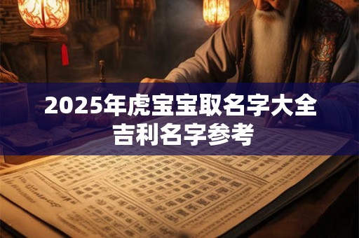 2025年虎宝宝取名字大全 吉利名字参考