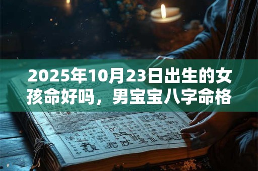 2025年10月23日出生的女孩命好吗，男宝宝八字命格