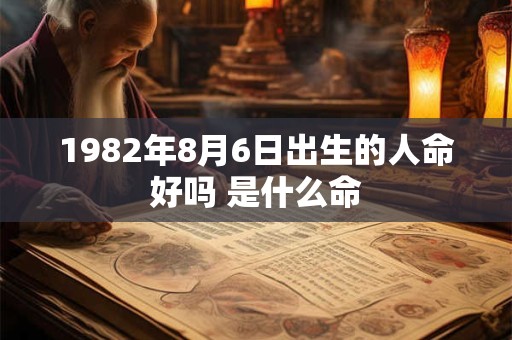 1982年8月6日出生的人命好吗 是什么命
