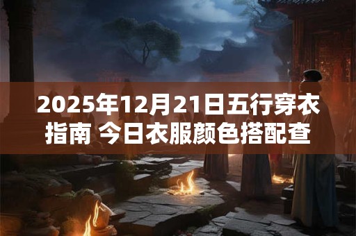 2025年12月21日五行穿衣指南 今日衣服颜色搭配查询