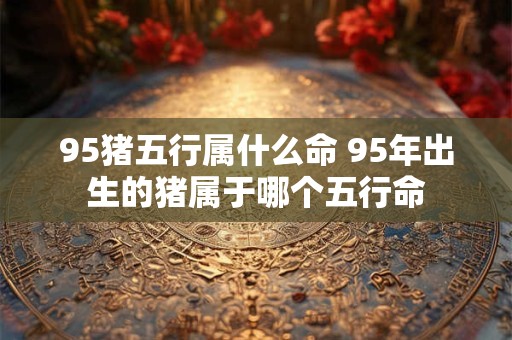95猪五行属什么命 95年出生的猪属于哪个五行命