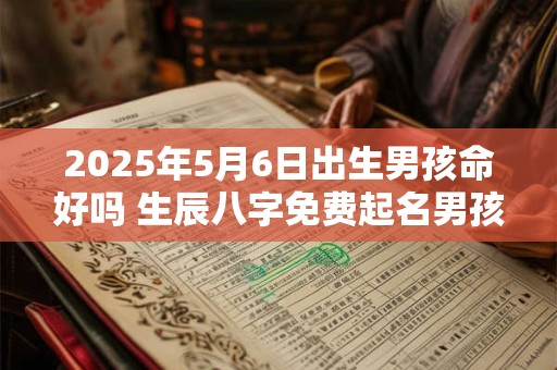 2025年5月6日出生男孩命好吗 生辰八字免费起名男孩